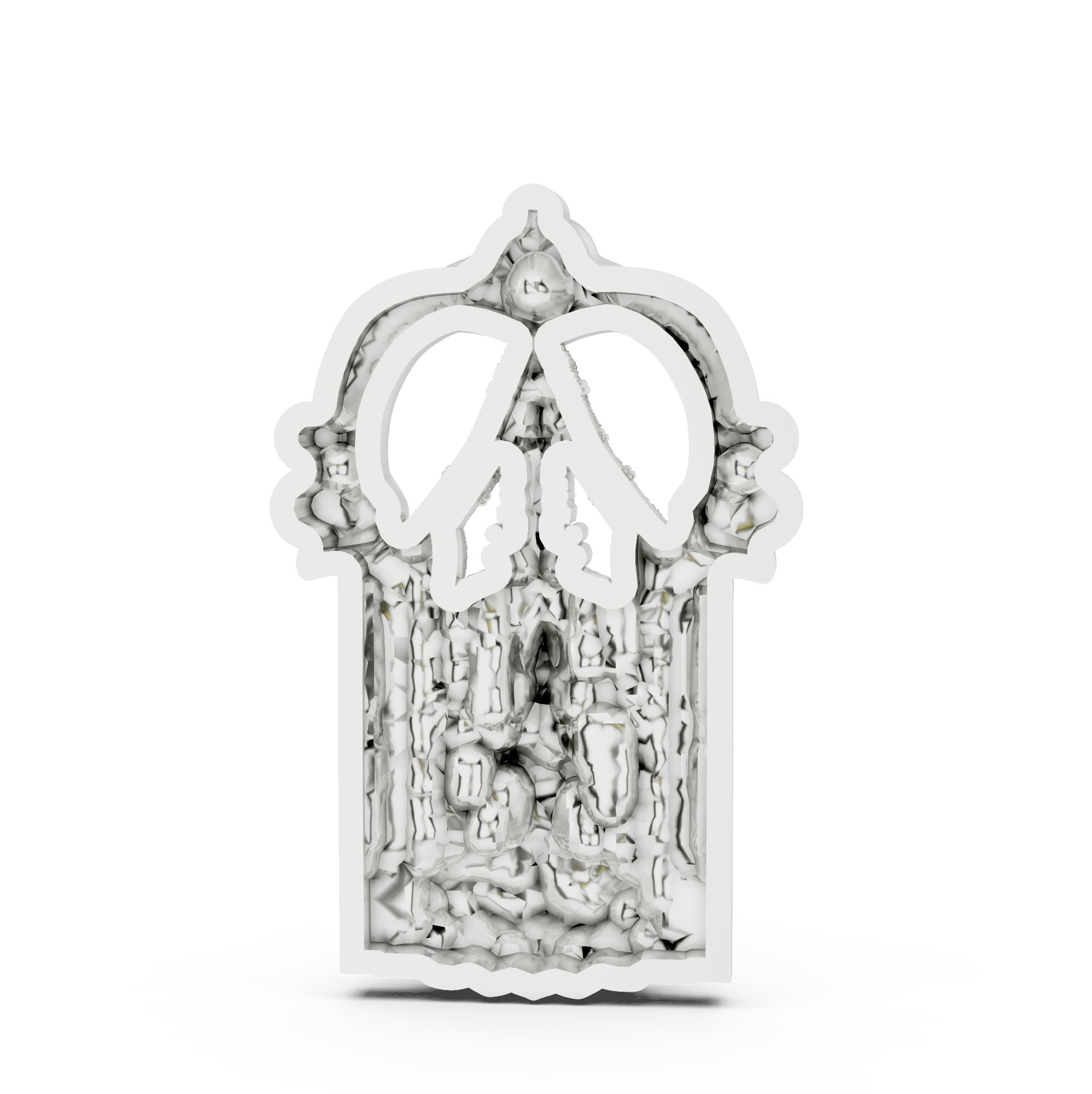Tirupati Balaji 3D print model Pendant  3D print model_5