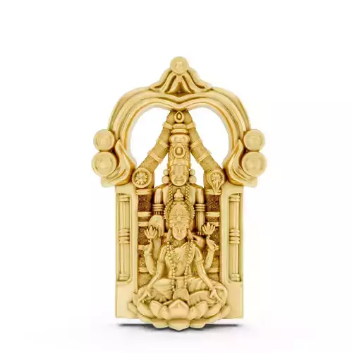 Tirupati Balaji 3D print model Pendant 