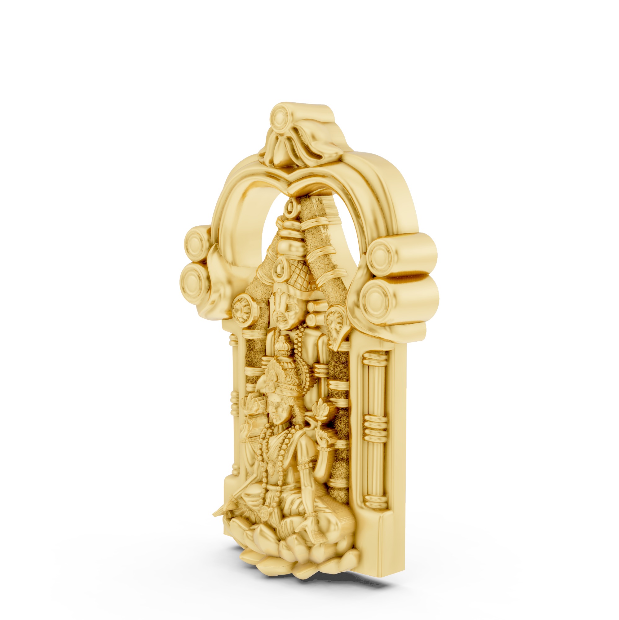 Tirupati Balaji 3D print model Pendant  3D print model_2