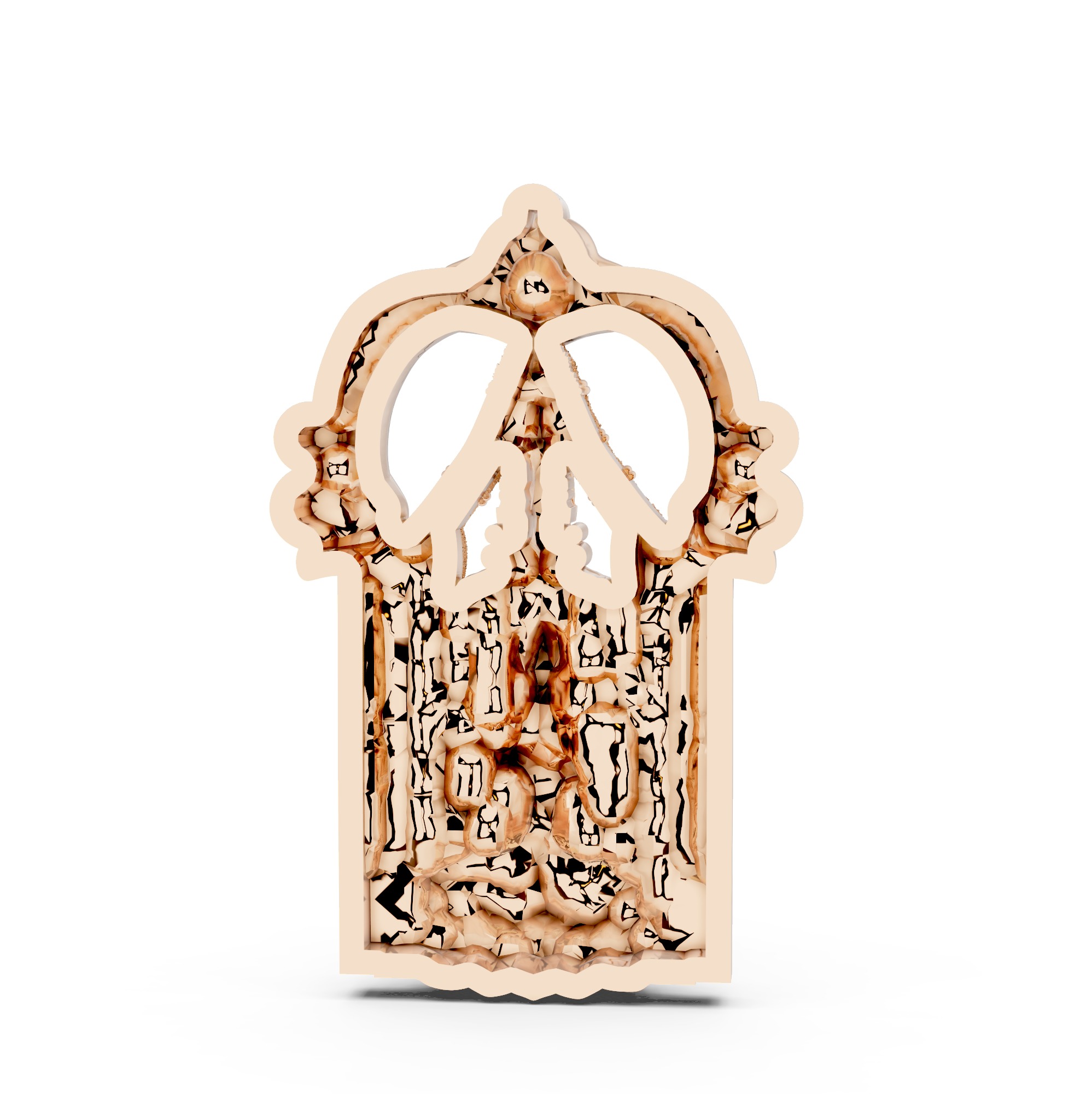 Tirupati Balaji 3D print model Pendant  3D print model_6