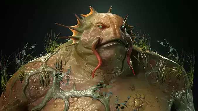 Swampman Low-poly 3D model