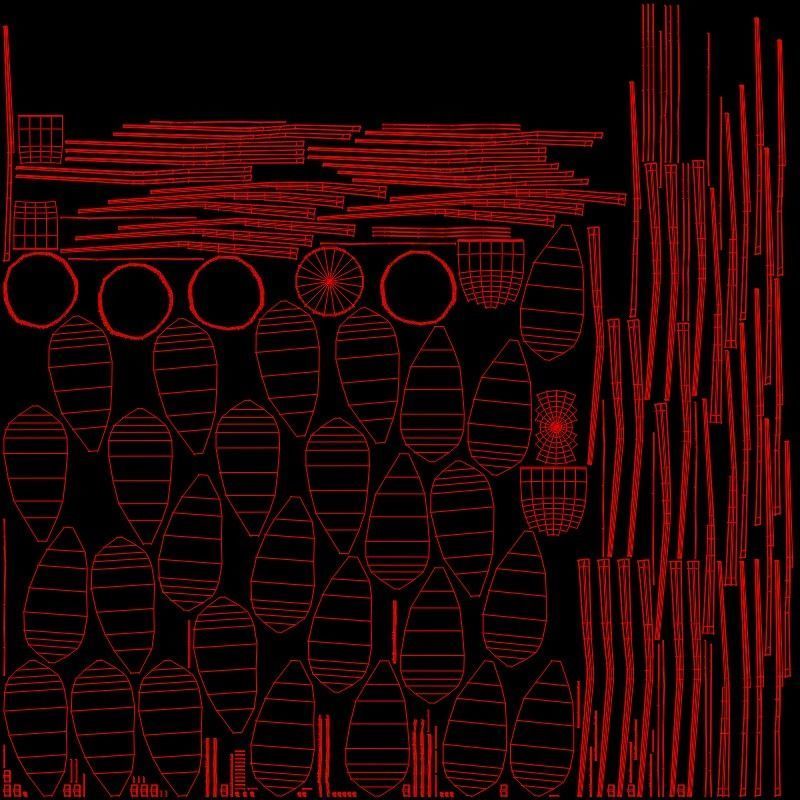 Badminton Shuttle Low-poly 3D model_6