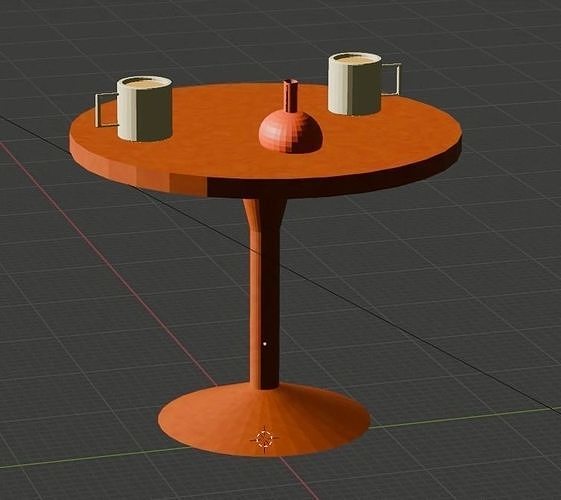 3d table Free low-poly 3D print model