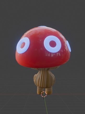 mushroom 3D model_2