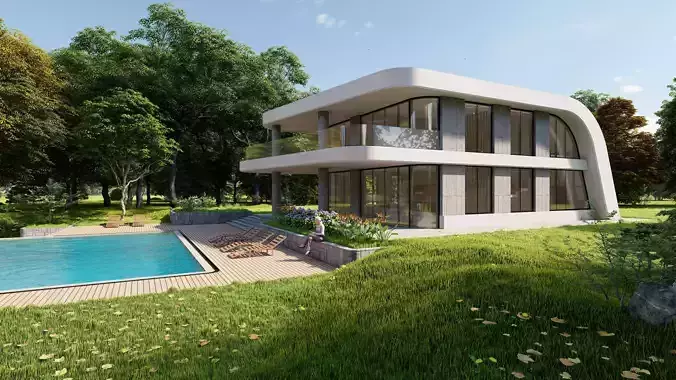 Luxury house with pool