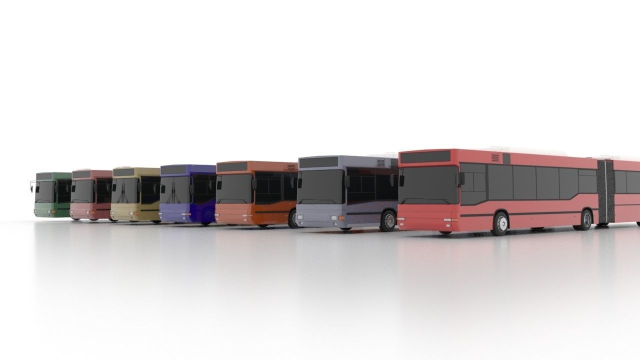 Avtomontaza Bus Pack Low 3D Model Collection_3