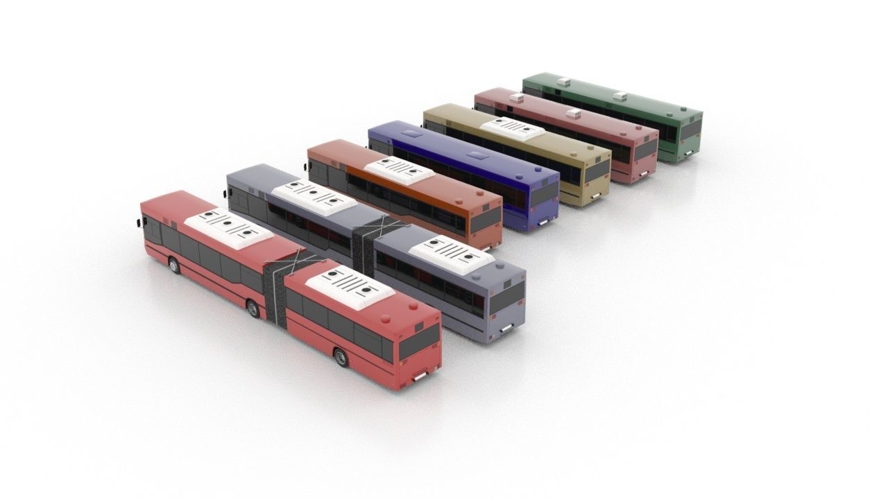 Avtomontaza Bus Pack Low 3D Model Collection_2