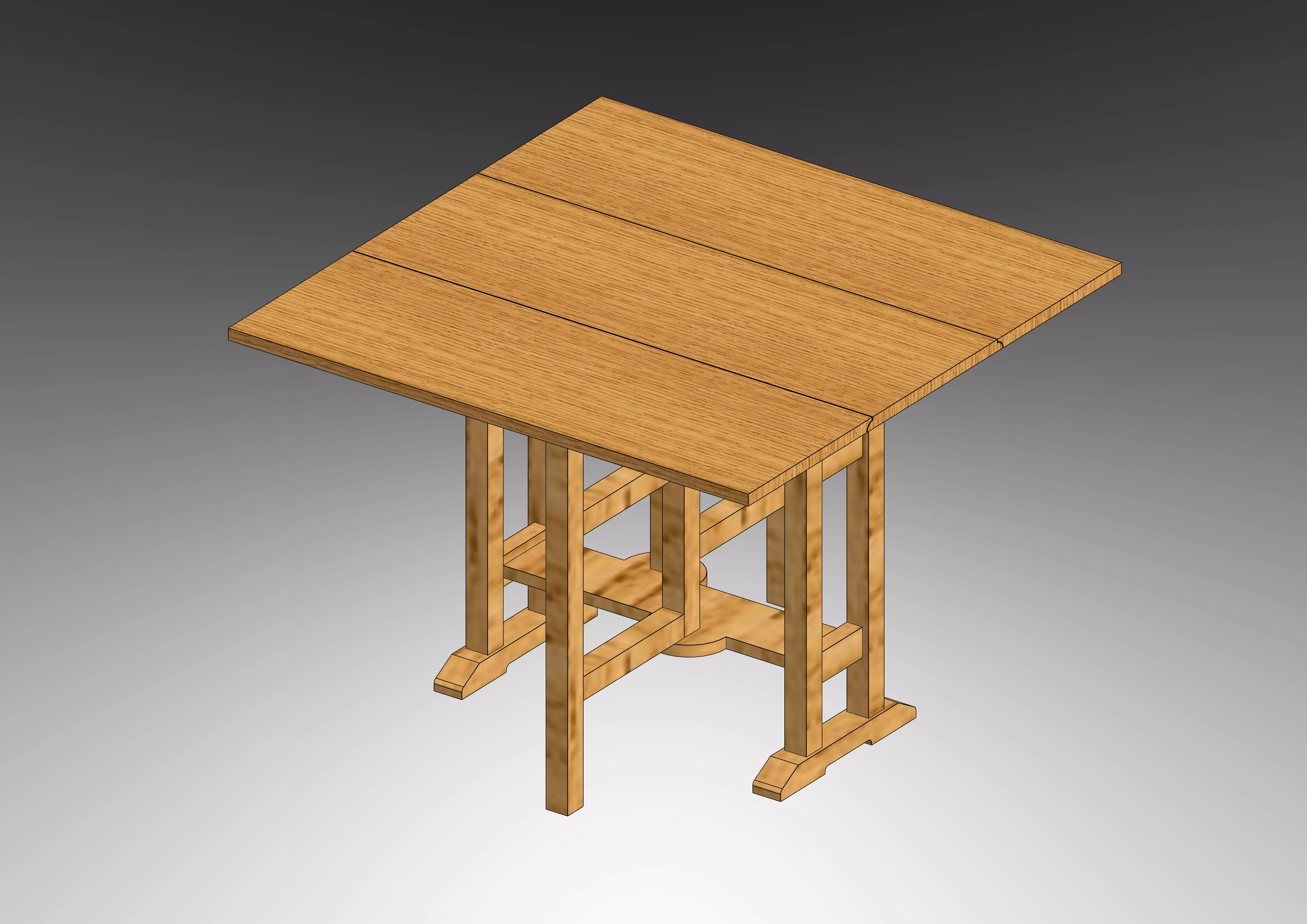 Construction Ready - GATELEG TABLE 3D model_0
