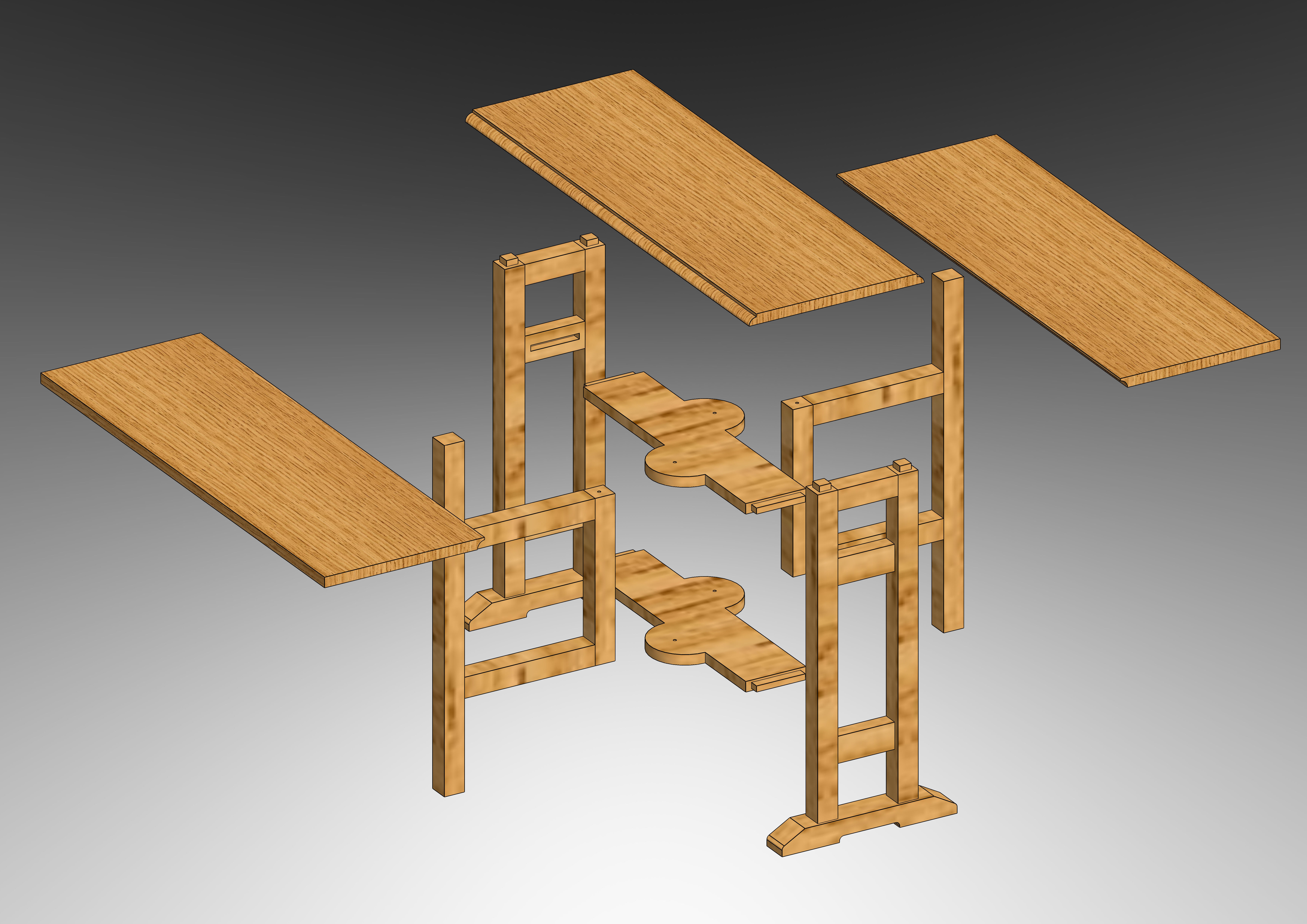 Construction Ready - GATELEG TABLE 3D model_5