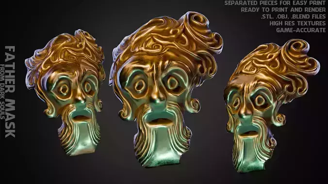 Dark Souls Father Mask for Cosplay