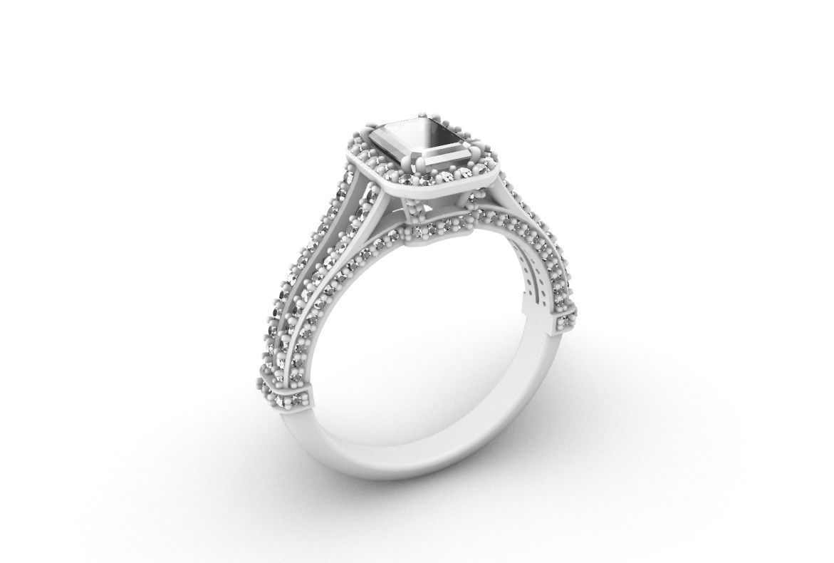 ENGAGEMENT RING 3D print model_5