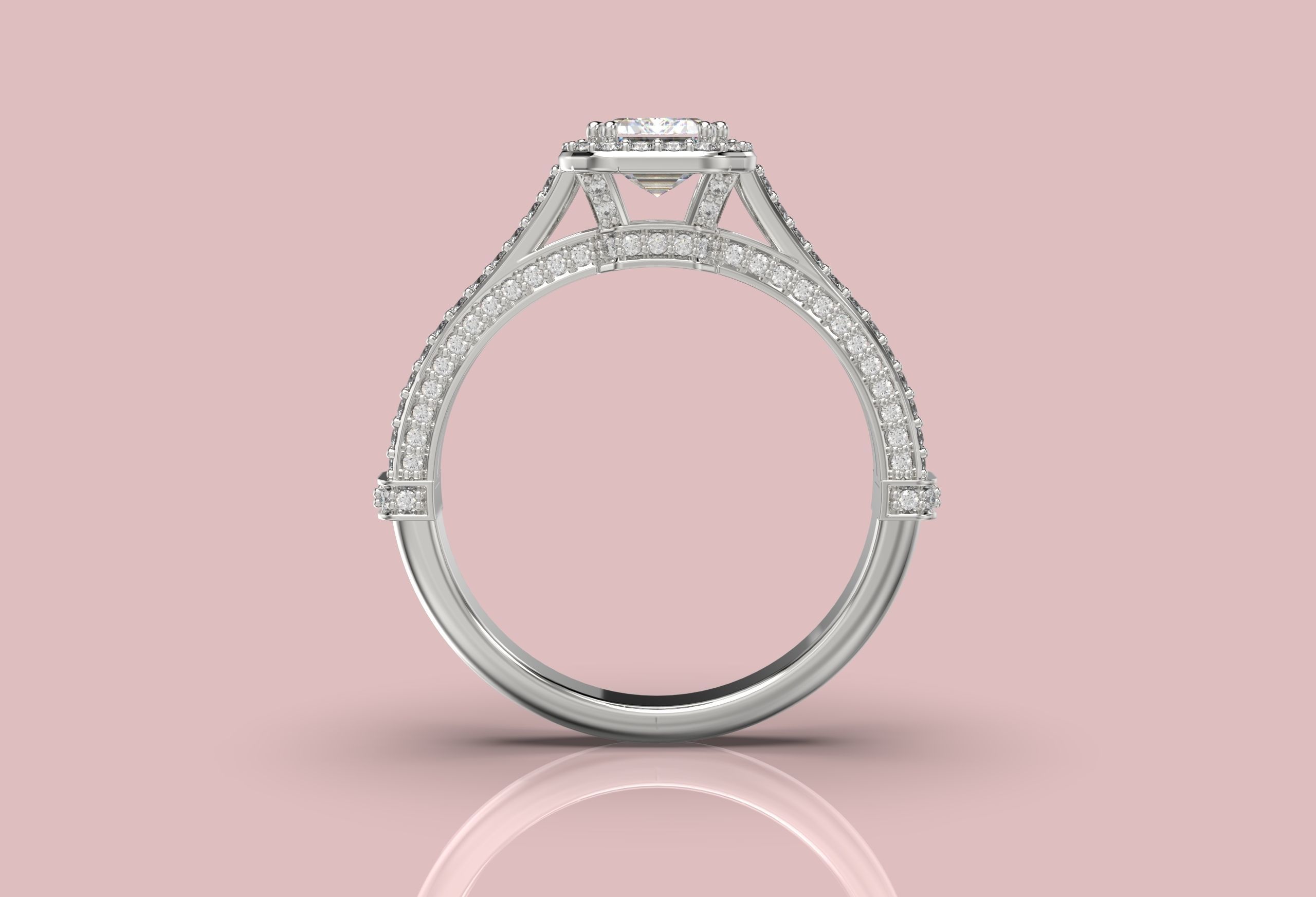 ENGAGEMENT RING 3D print model_2