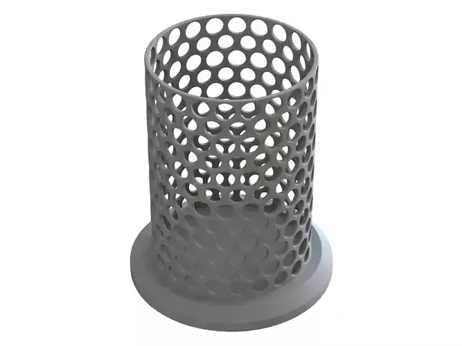 Plastic Organizer Round Holder 7 cm 3D print model