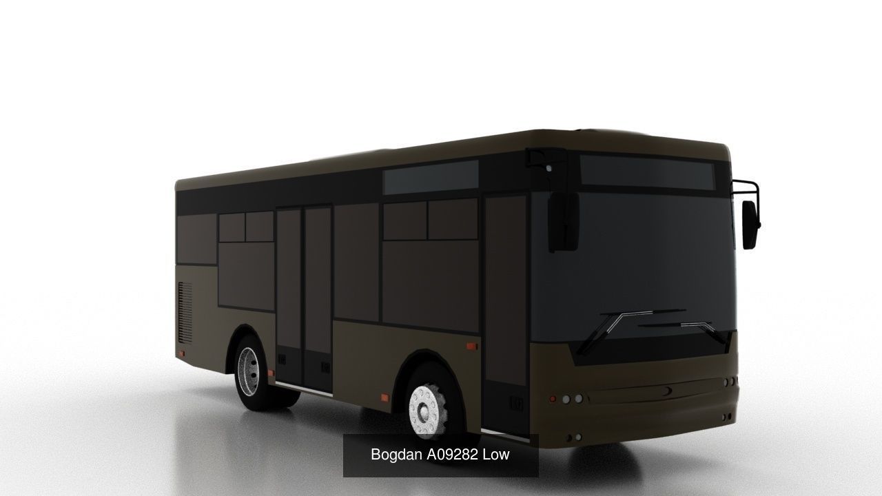 Bogdan Mini City Bus Pack Low 3D Model Collection_5