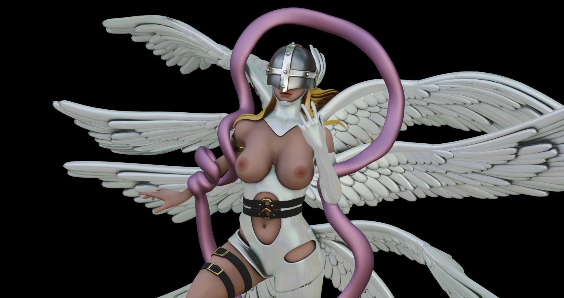Digimon ANGEWOMON - 1TO10 STL FILE 3D PRINT MODEL 3D print model_14