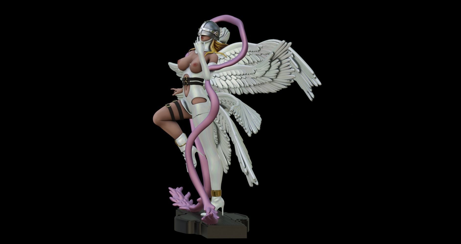 Digimon ANGEWOMON - 1TO10 STL FILE 3D PRINT MODEL 3D print model_13