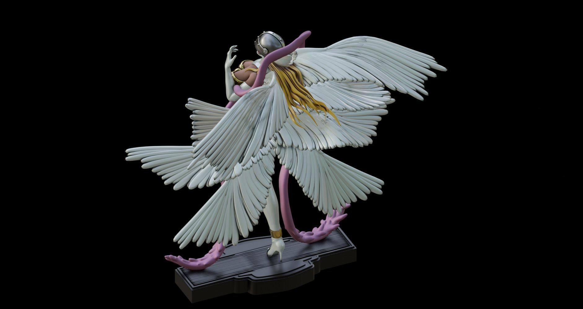 Digimon ANGEWOMON - 1TO10 STL FILE 3D PRINT MODEL 3D print model_2
