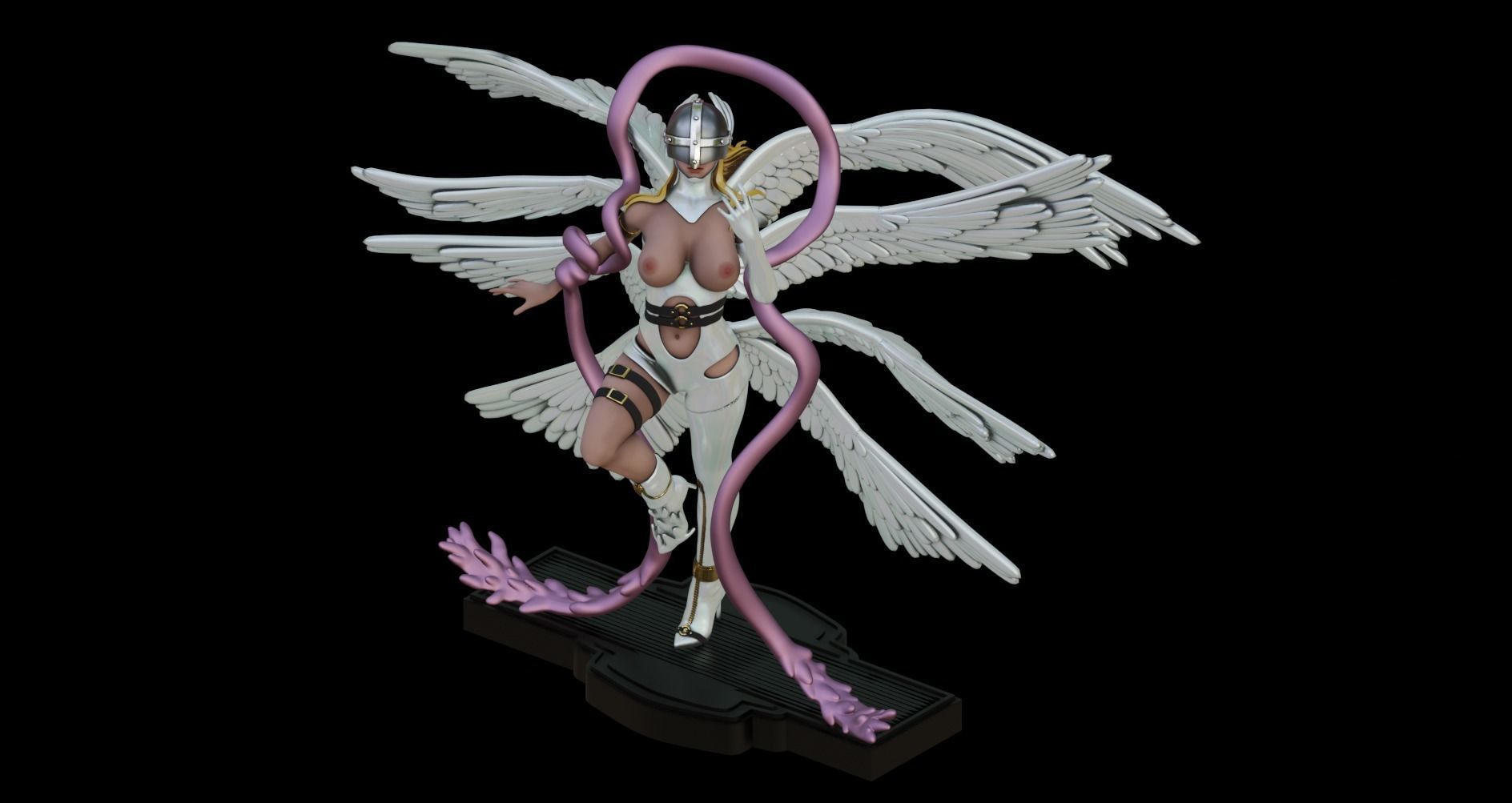 Digimon ANGEWOMON - 1TO10 STL FILE 3D PRINT MODEL 3D print model_11