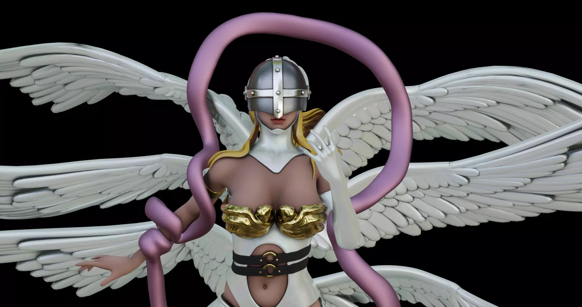 Digimon ANGEWOMON - 1TO10 STL FILE 3D PRINT MODEL 3D print model_0
