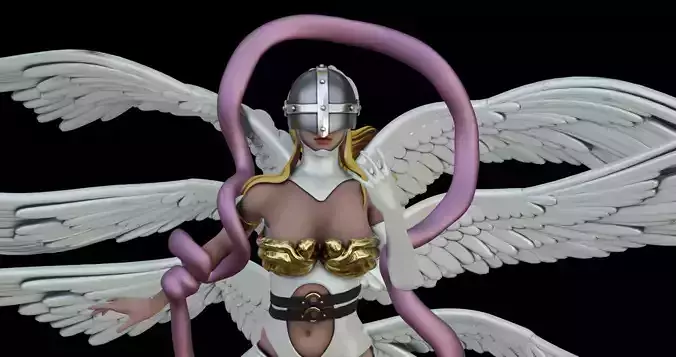 Digimon ANGEWOMON - 1TO10 STL FILE 3D PRINT MODEL 3D print model