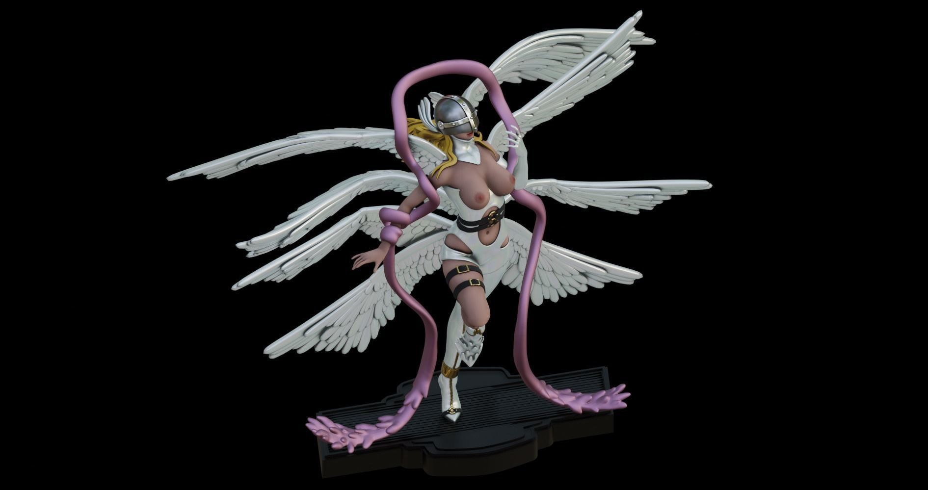 Digimon ANGEWOMON - 1TO10 STL FILE 3D PRINT MODEL 3D print model_12