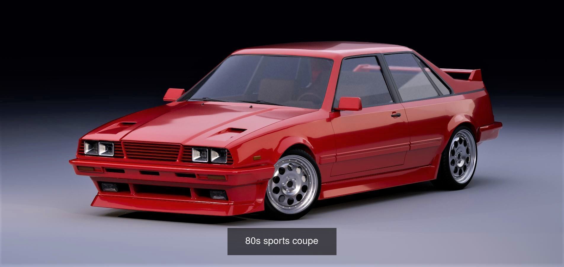 80s car pack 3D Model Collection_4