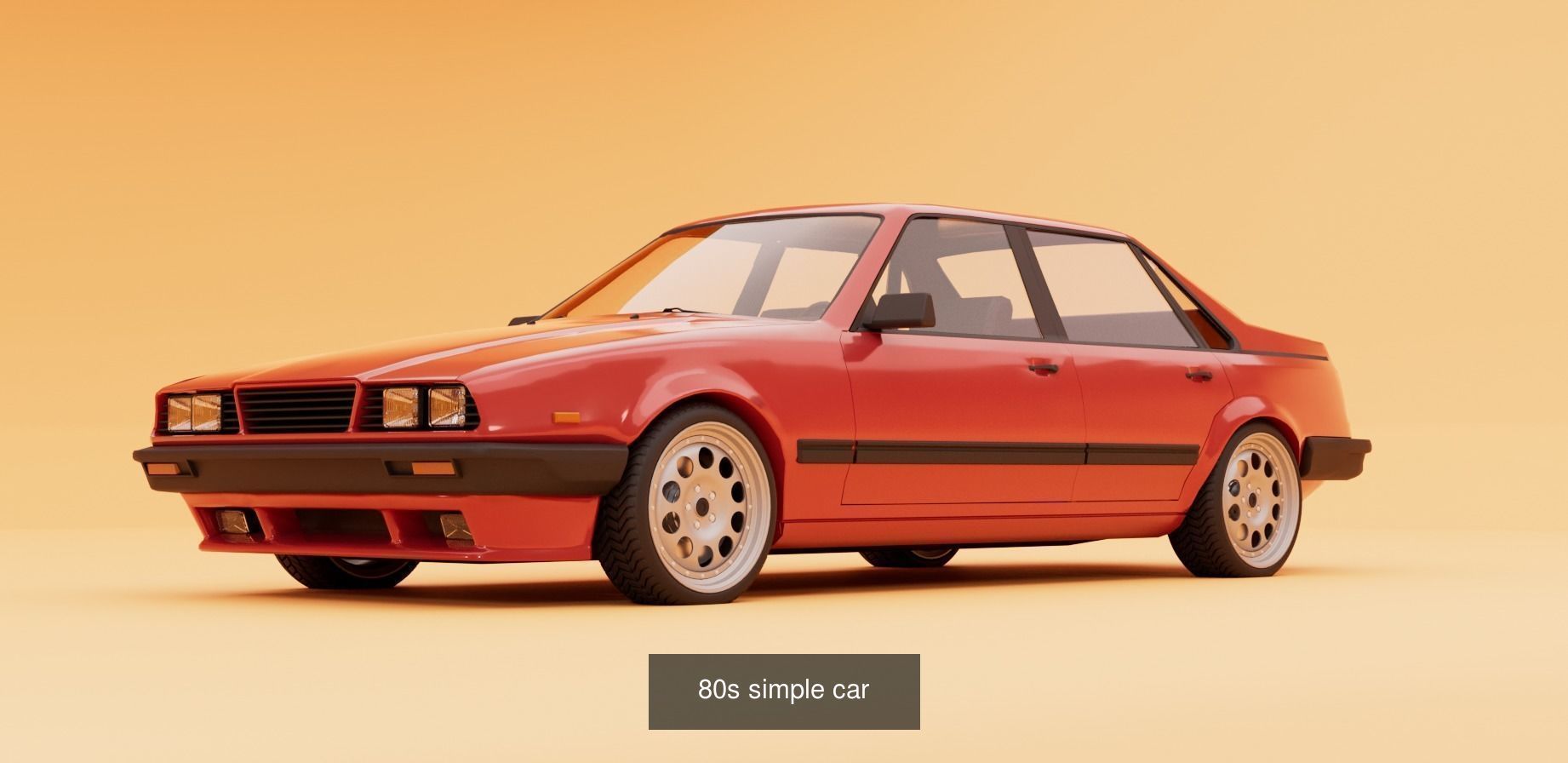 80s car pack 3D Model Collection_7