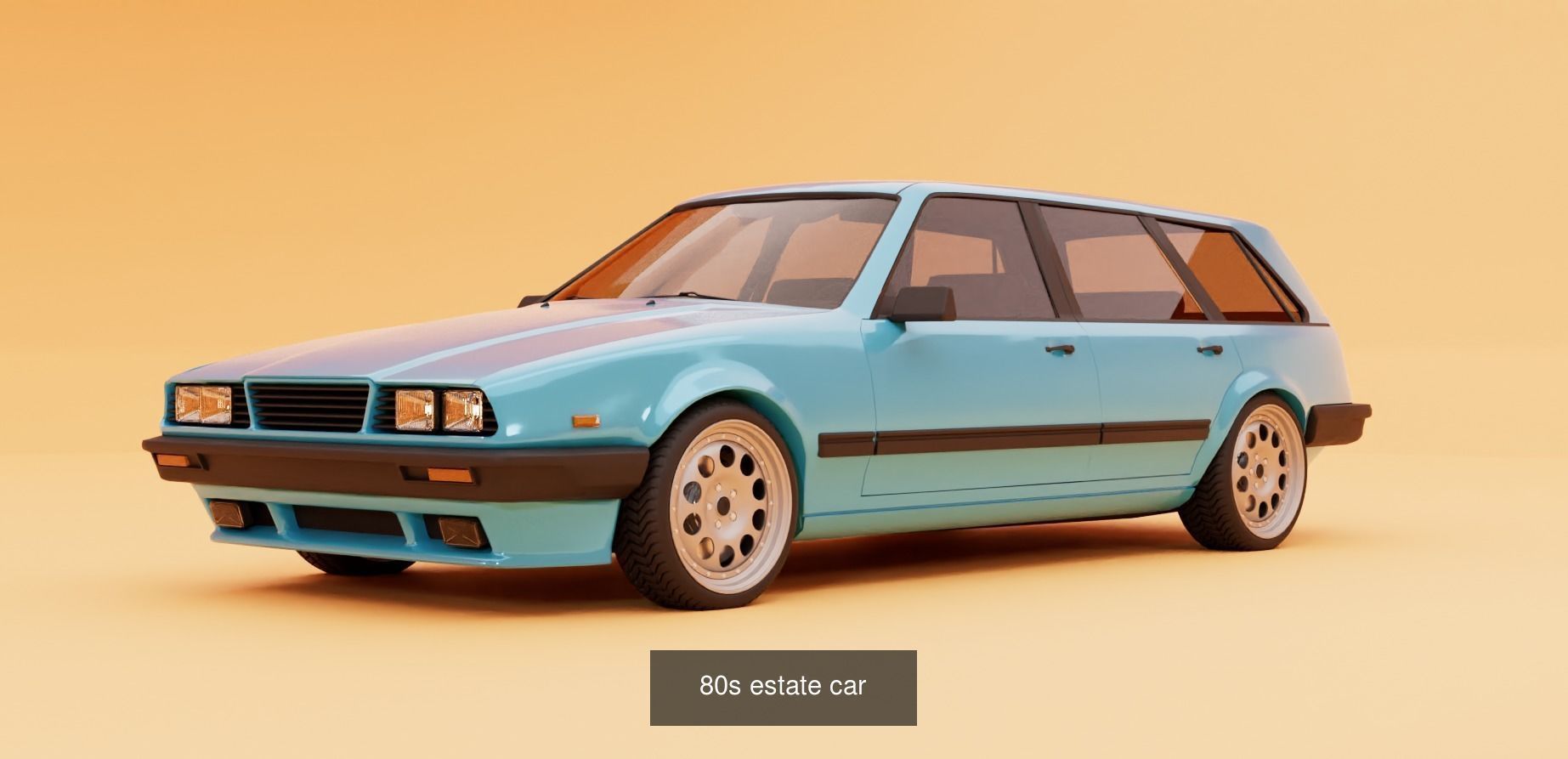 80s car pack 3D Model Collection_6