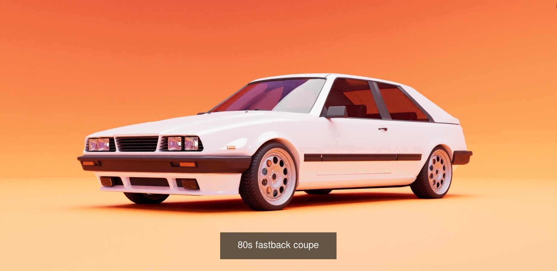80s car pack 3D Model Collection_8