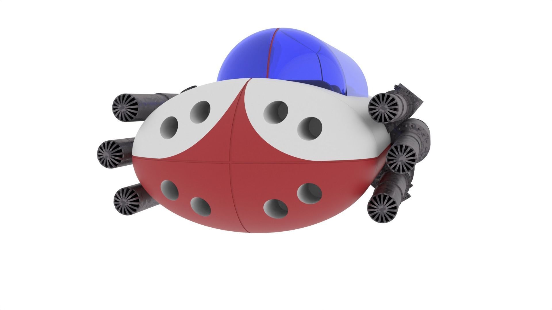 A1 Landspeeder 1-12 scale Blackseries 3D print model_18