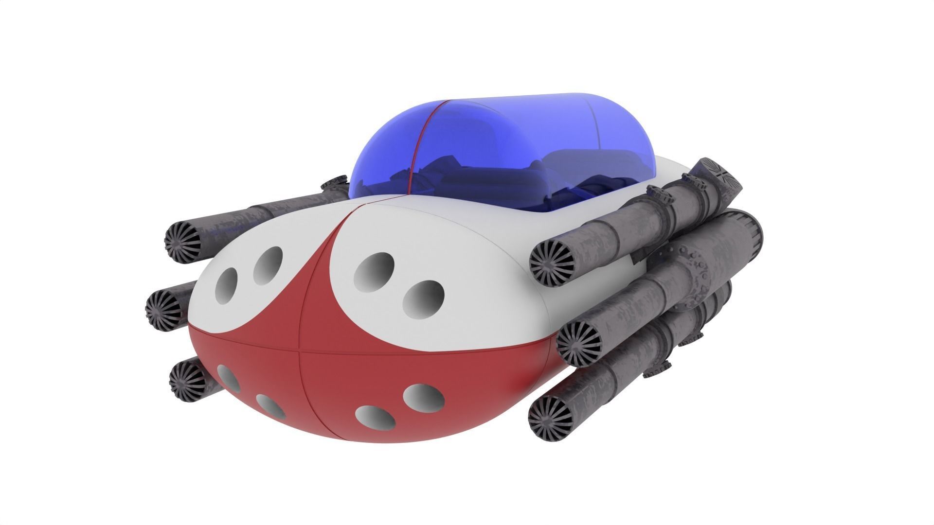 A1 Landspeeder 1-12 scale Blackseries 3D print model_1