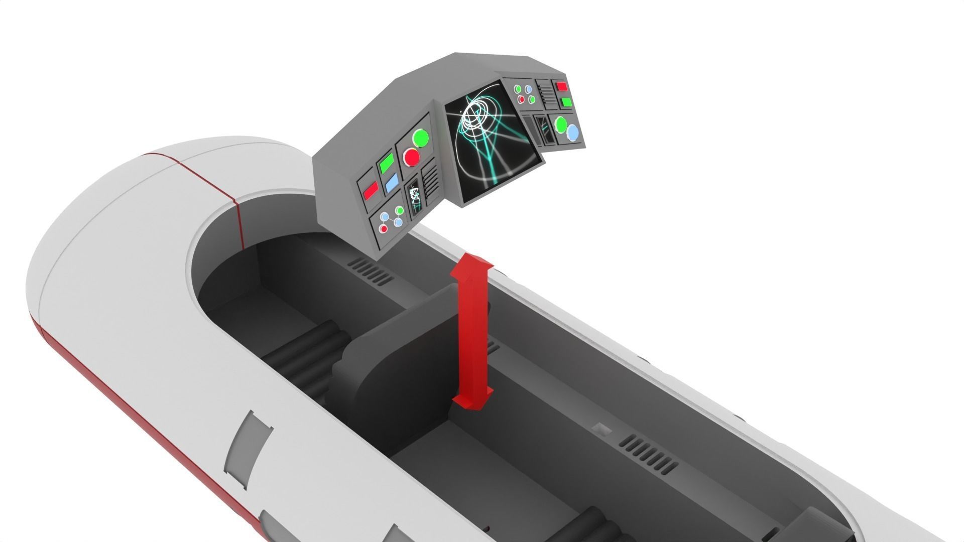 A1 Landspeeder 1-18 scale Kenner Hasbro 3D print model_11