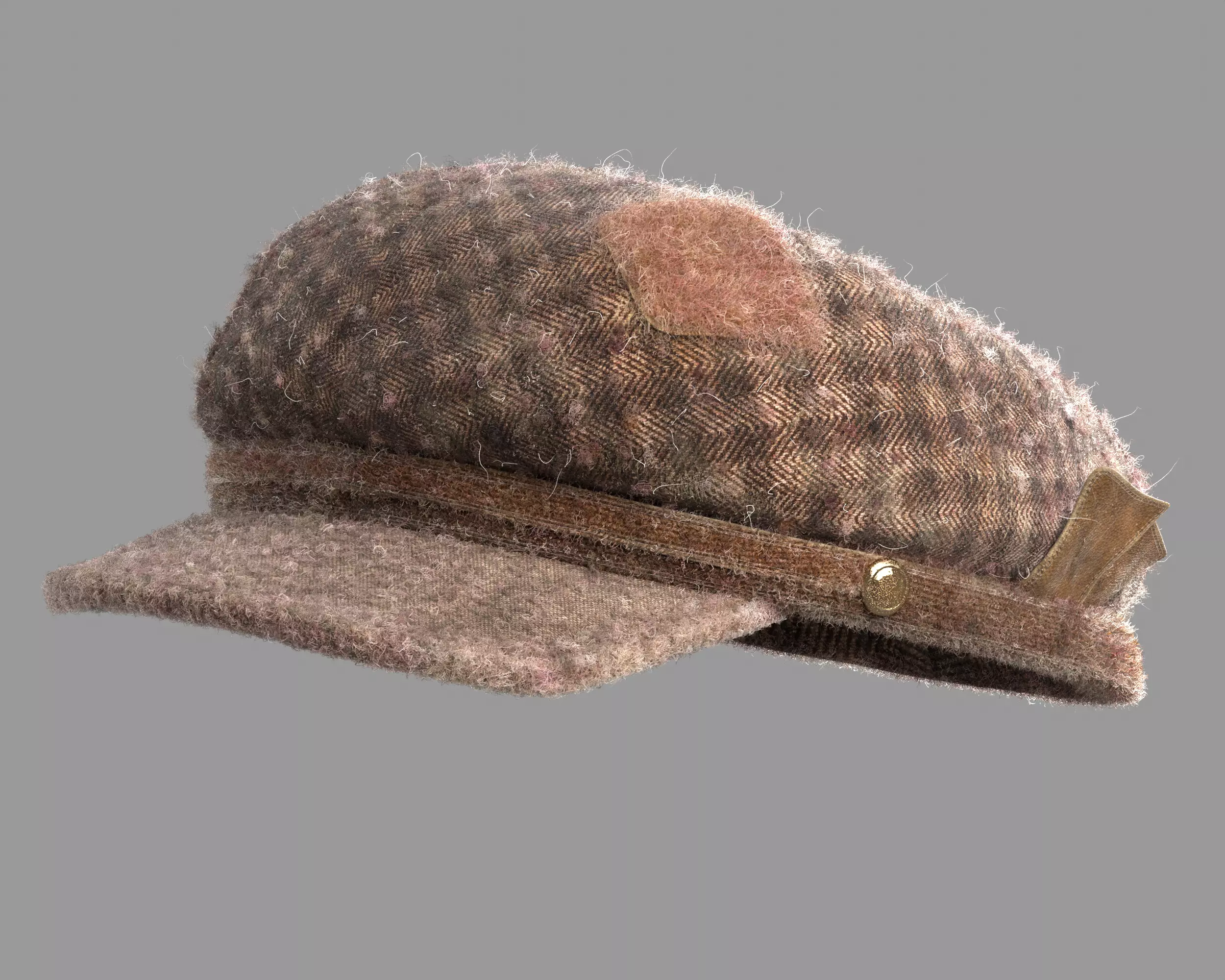 Peaked cap Free low-poly 3D model