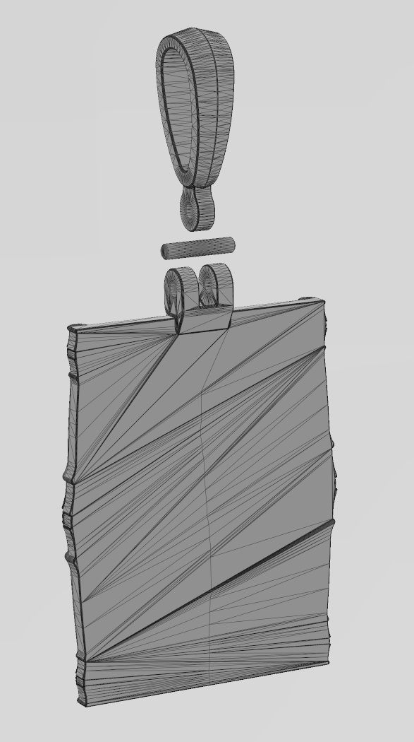 Lotus bead columns and flower relief pendant charm 3D print model_13