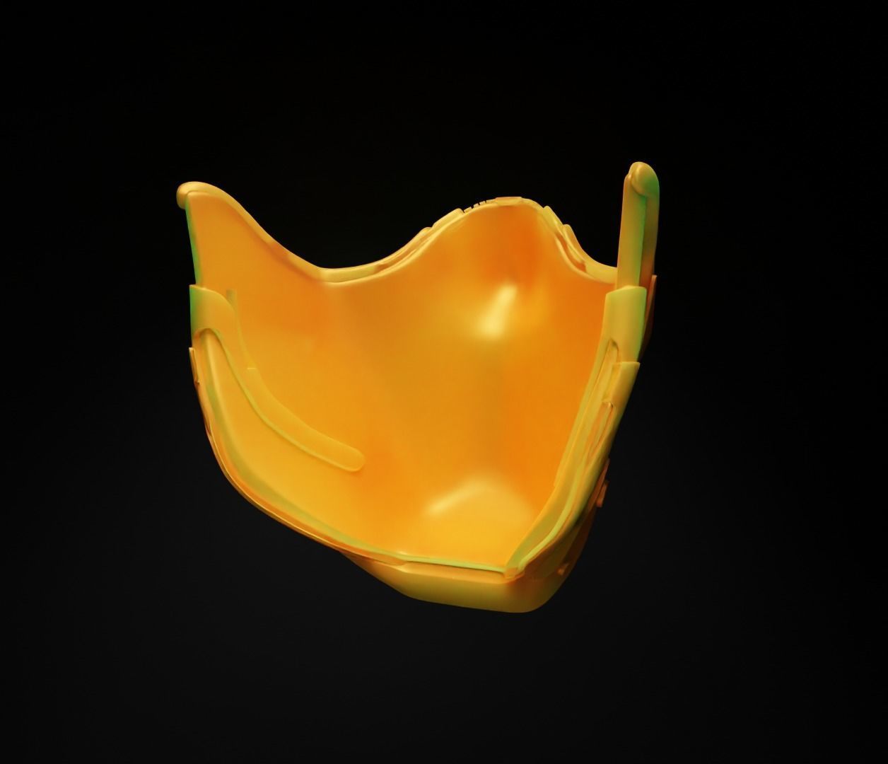 Cyberpunk Face Mask - Gamer Cosplay Helmet 3D print model 3D print model_38