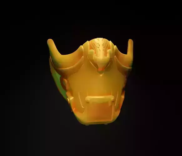 Cyberpunk Face Mask - Gamer Cosplay Helmet 3D print model