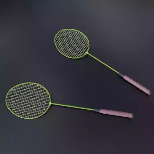 Badminton Low-poly 3D model