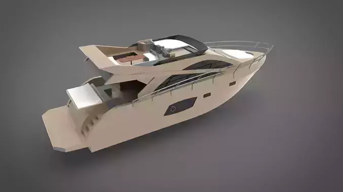 Yacht boat 3D print model