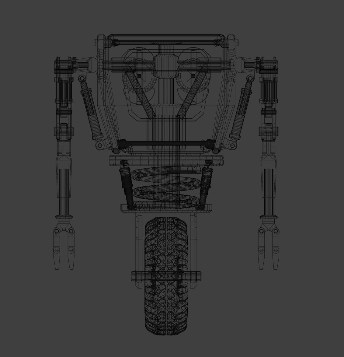 Robot - Low poly cute robot Low-poly 3D model_1