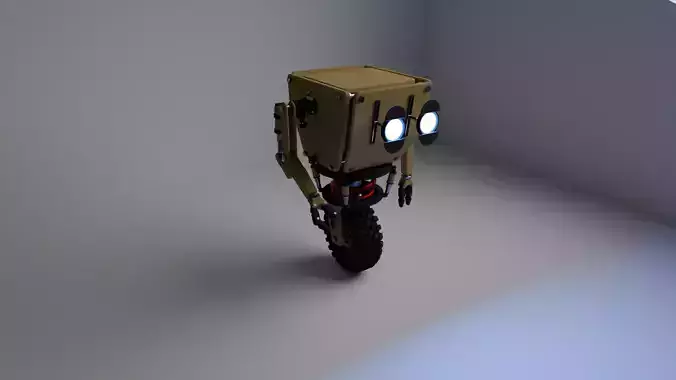 Robot - Low poly cute robot Low-poly 3D model