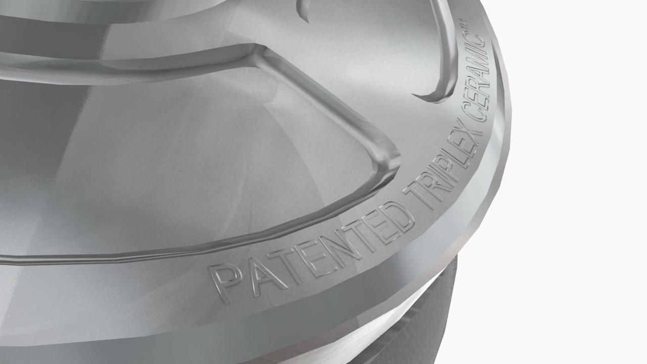 Comp Turbo CTR55140S 140mm turbocharger Low-poly 3D model_4