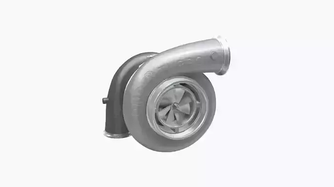 Comp Turbo CTR55140S 140mm turbocharger Low-poly 3D model