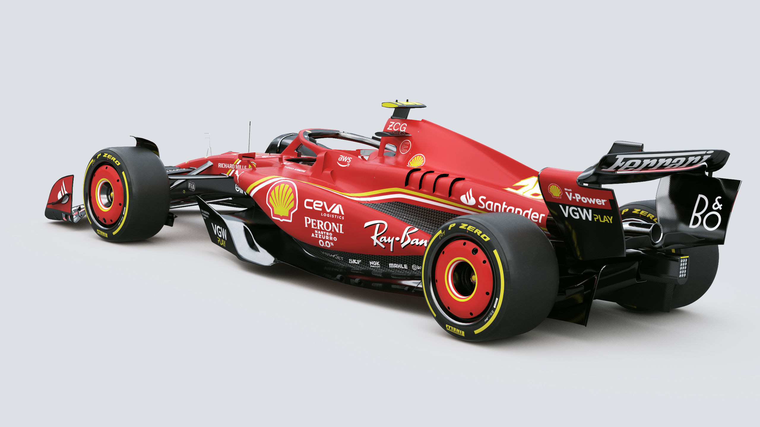 F1 Ferrari SF24 2024 3D model_4