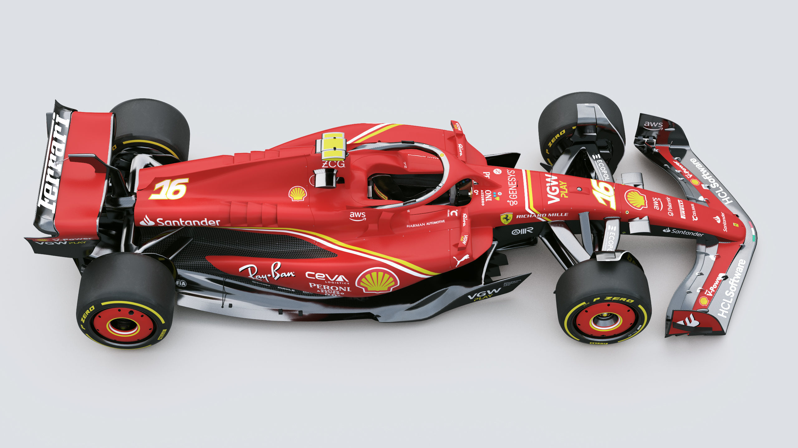 F1 Ferrari SF24 2024 3D model_7