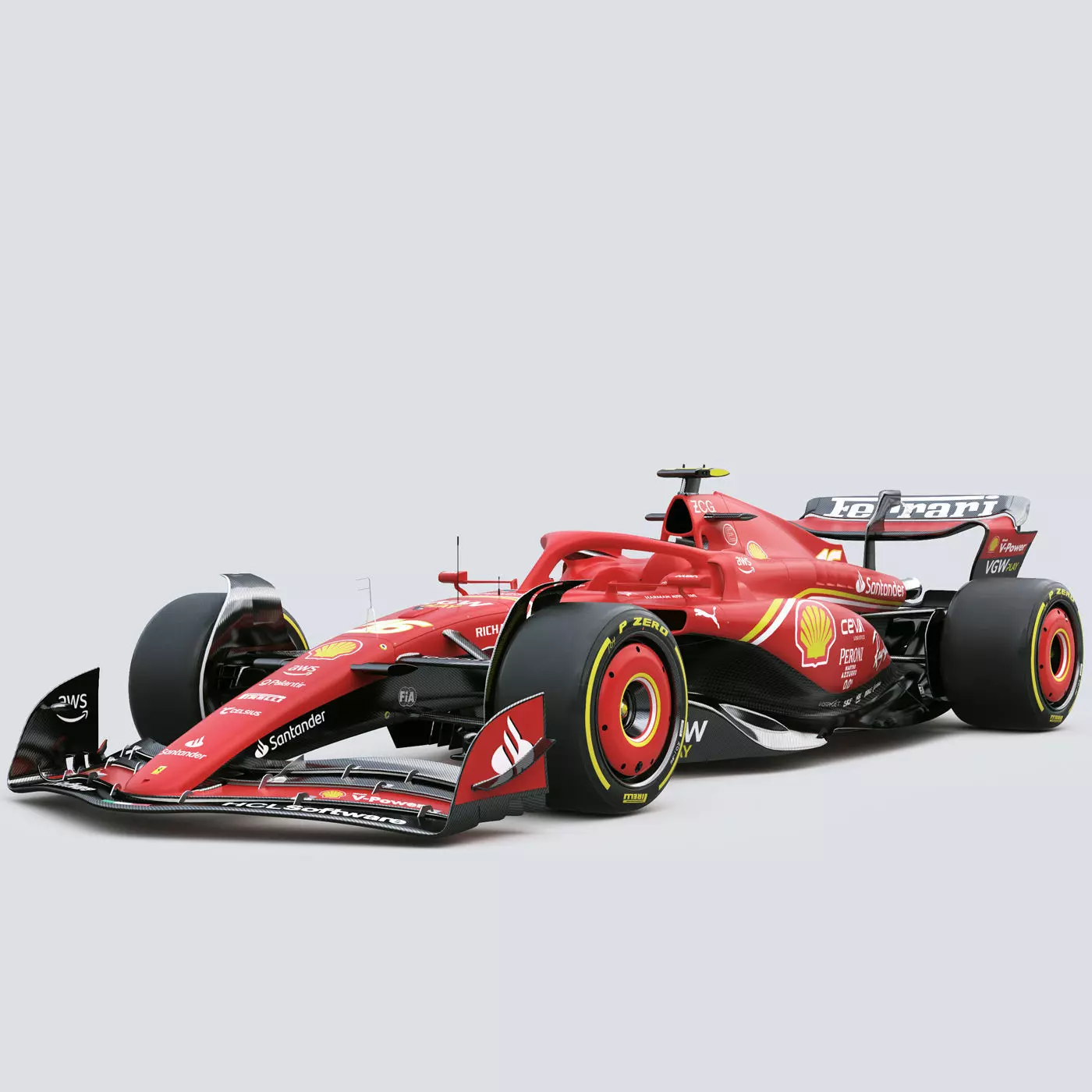 F1 Ferrari SF24 2024 3D model_0