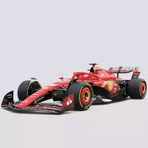 F1 Ferrari SF24 2024 3D model