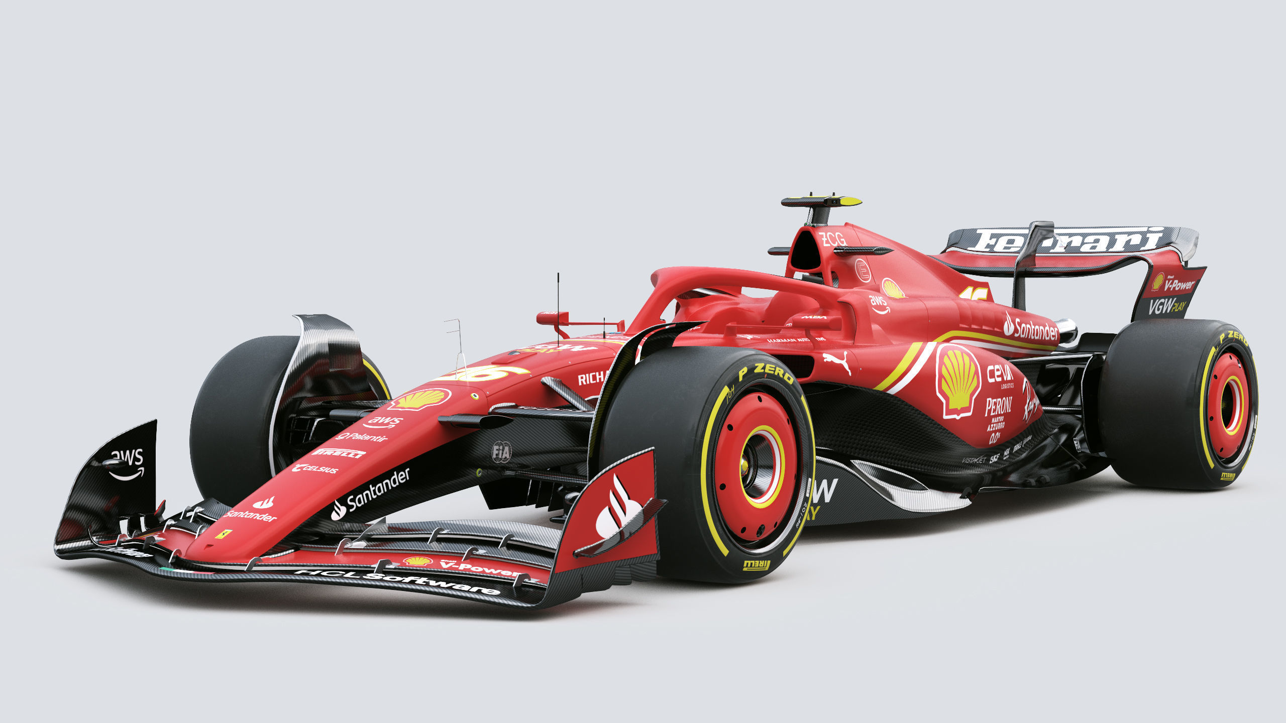 F1 Ferrari SF24 2024 3D model_1