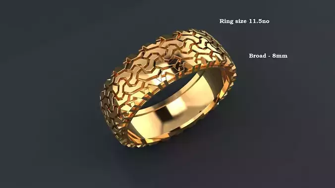 Gents band ring
