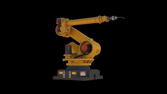 Industrial Robot Hand  Low-poly 3D model