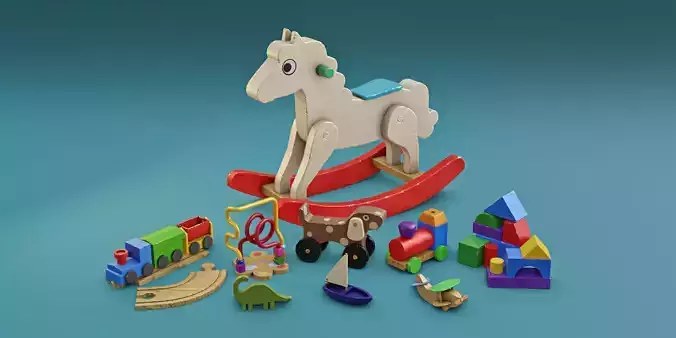 Wood Toys Game Assets